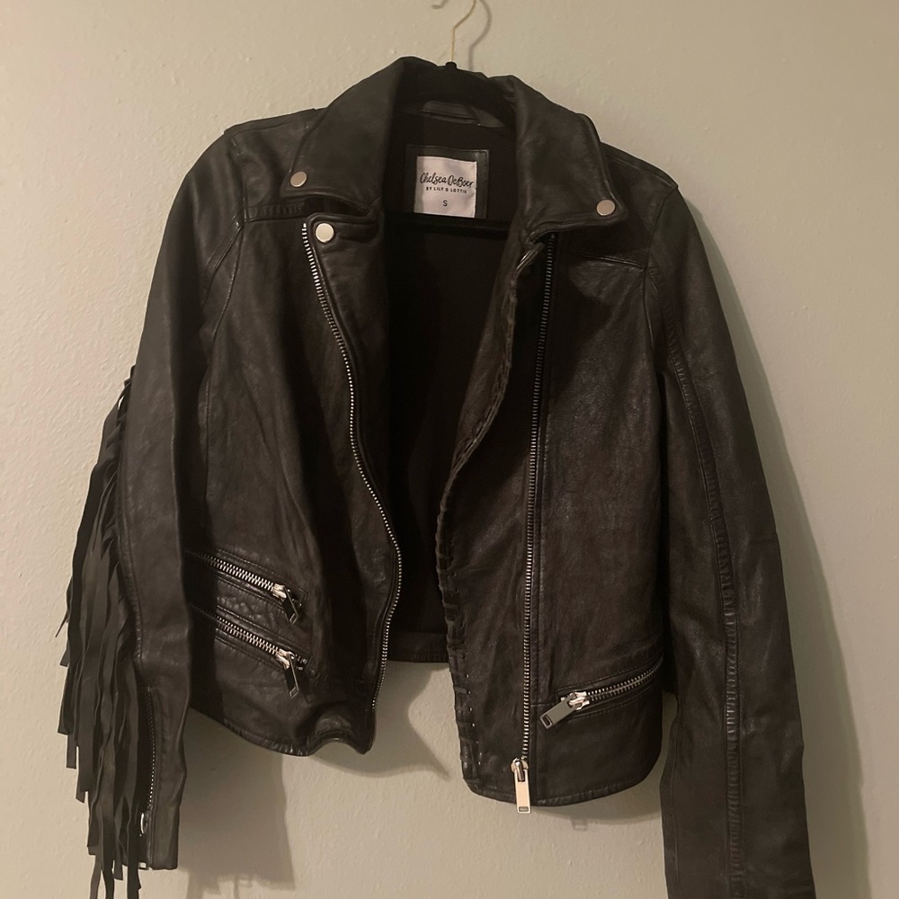 Chelsea DeBoer✨ Lily + Lottie black leather jacket